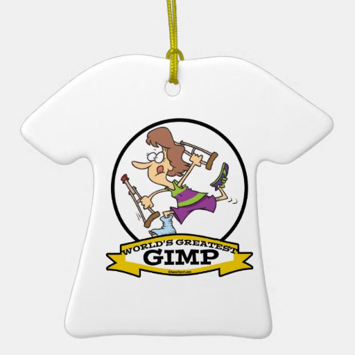 WORLDS GREATEST GIMP WOMEN CARTOON ORNAMENT