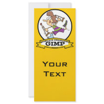 WORLDS GREATEST GIMP WOMEN CARTOON RACK CARD