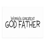 Worlds Greatest God Father Post Cards