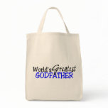 Worlds Greatest Godfather Blue Black bags
