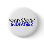 Worlds Greatest Godfather Blue Black buttons