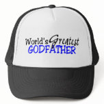 Worlds Greatest Godfather Blue Black hats
