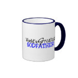 Worlds Greatest Godfather Blue Black Mug