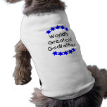 World's Greatest Godfather (blue stars) pet clothing