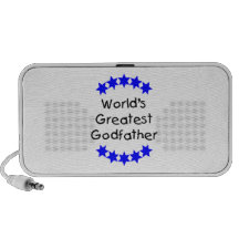 World's Greatest Godfather (blue stars) Mini Speakers
