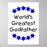 World's Greatest Godfather (dk. blue stars) posters
