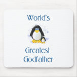 World's Greatest Godfather (penguin) mousepads