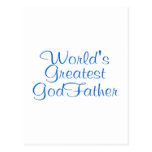 Worlds Greatest GodFather Postcard