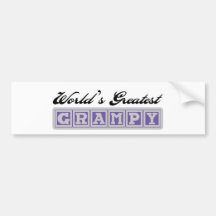 World's Greatest Grampy Bumper Stickers
