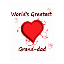 World's Greatest grand-dad Post Cards