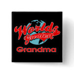 World's Greatest Grandma Pinback Button