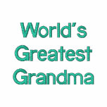 World's Greatest Grandma embroidered shirts