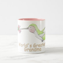 World's Greatest Grandma Hummingbird Mug