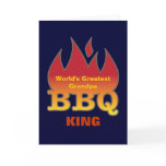 World's Greatest Grandpa BBQ KING cards