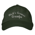 World's Greatest Grandpa Embroidered Hat