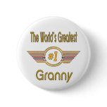 Worlds Greatest Granny Pinback Buttons