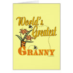 Worlds Greatest Granny Floral cards