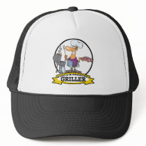 WORLDS GREATEST GRILLER MEN CARTOON HATS