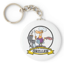WORLDS GREATEST GRILLER MEN CARTOON KEY CHAIN