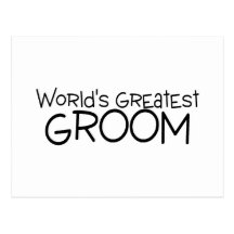 Worlds Greatest Groom Black Post Cards