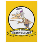 WORLDS GREATEST GRUMPY OLD LADY CARTOON FULL COLOR FLYER