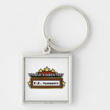 World's Greatest H.R. Manager Keychain