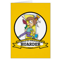 WORLDS GREATEST HOARDER WOMEN CARTOON CARDS
