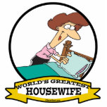 WORLDS GREATEST HOUSEWIFE WOMEN CARTOON photo sculptures