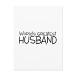 Worlds Greatest Husband Post Card