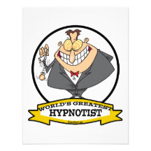 WORLDS GREATEST HYPNOTIST CARTOON PERSONALIZED ANNOUNCEMENTS