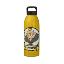 WORLDS GREATEST HYPNOTIST CARTOON WATER BOTTLES