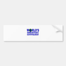 World's Greatest Ichthyologist Bumper Sticker