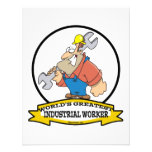 WORLDS GREATEST INDUSTRIAL WORKER MEN CARTOON PERSONALIZED INVITES