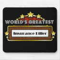 World's Greatest Insurance Biller mousepads