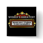 World's Greatest Insurance Claims Representative buttons