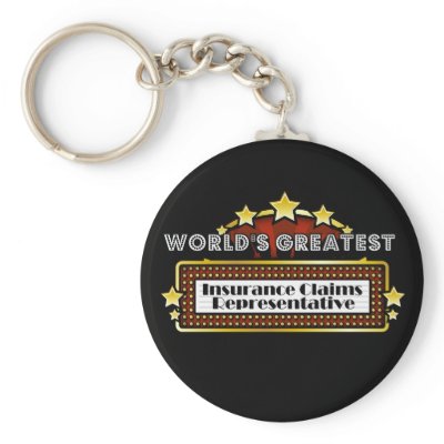 World's Greatest Insurance Claims Representative Keychains by greatestjobsgifts