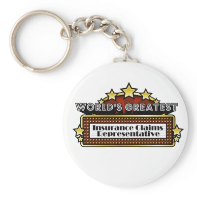 World's Greatest Insurance Claims Representative Key Chain by greatestjobsgifts