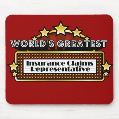 World's Greatest Insurance Claims Representative Mousepads by greatestjobsgifts