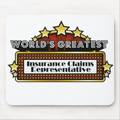 World's Greatest Insurance Claims Representative Mouse Pads by greatestjobsgifts