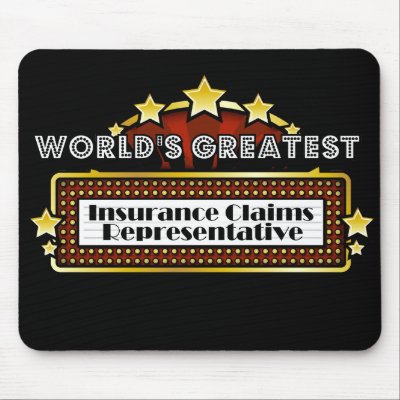 World's Greatest Insurance Claims Representative Mouse Pad by greatestjobsgifts