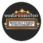 World's Greatest Insurance Claims Representative stickers