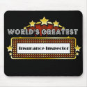 World's Greatest Insurance Inspector mousepads