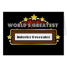 World's Greatest Interior Decorator Greeting Card