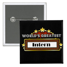 World's Greatest Intern Buttons