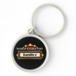World's Greatest Janitor keychains