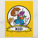 WORLDS GREATEST KID CARTOON CUSTOM FLYER