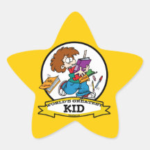 WORLDS GREATEST KID CARTOON STAR STICKERS