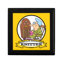 WORLDS GREATEST KNITTER CARTOON GIFT BOXES