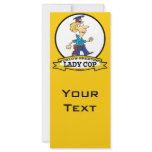 WORLDS GREATEST LADY COP CARTOON rack cards