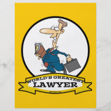 WORLDS GREATEST LAWYER II MEN CARTOON PERSONALIZED FLYER